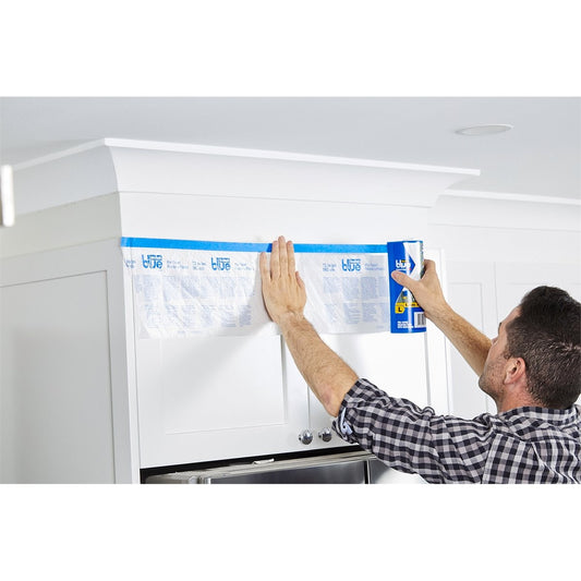 Scotchblue Pretaped Masking Film 1 8 x 27 4m Plastic Lightweight Protection – view 2 - Auzzistore