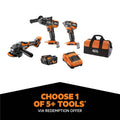 AEG 18V Brushless 3-Piece Force Kit - 5.0Ah Battery - Heavy-Duty Tools