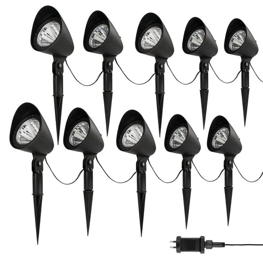 Brilliant Westbury LED Garden Light Kit 10 Pack - 1W 12V - Black - 28m Cable