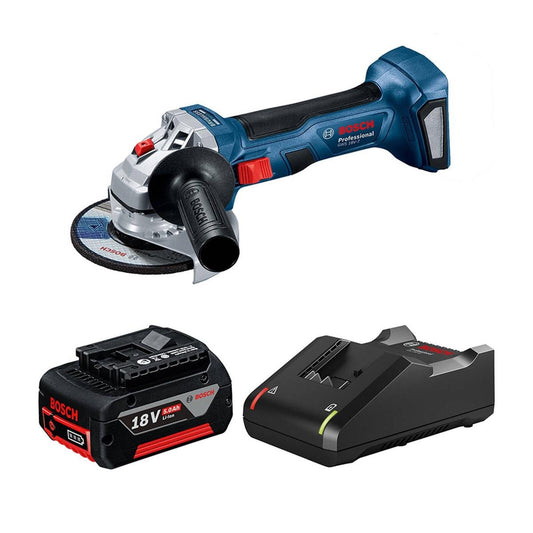 Bosch 18V Professional Brushless Angle Grinder Kit 5.0Ah - 224mm x 116mm x 293mm - Lightweight, Ergonomic Design - Auzzistore