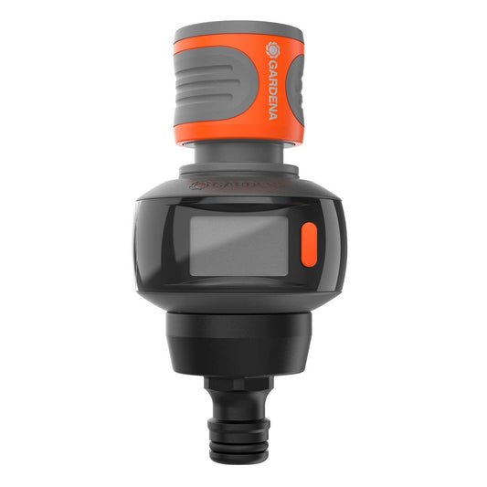 Gardena Aquacount Water Meter - Water Consumption Tracker - 1200 kPa - Orange/Grey/Black - Auzzistore