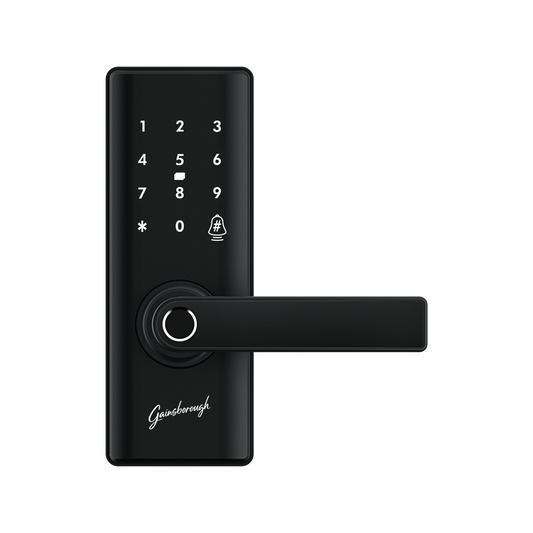 Gainsborough Liberty Smart Entrance Lock - Matte Black - 310mm x 115mm x 229mm - Advanced Security Features - Auzzistore