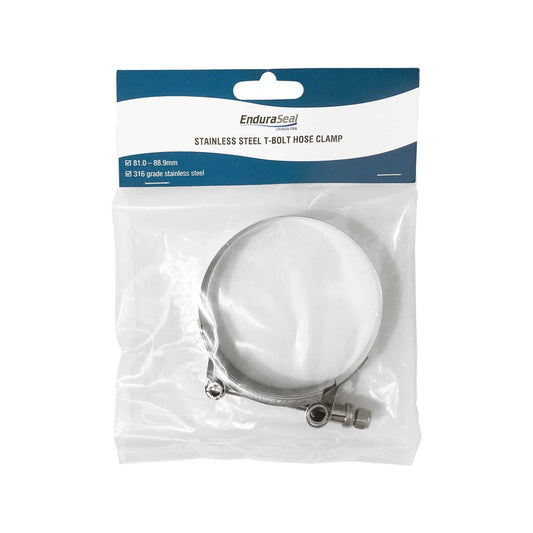 Enduraseal Stainless Steel T Bolt Hose Clamp 81-89mm - Grade 316 – view 2 - Auzzistore