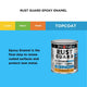 White Knight Rust Guard Epoxy Enamel Paint 250ml Golden Yellow - UV Resistant, Durable