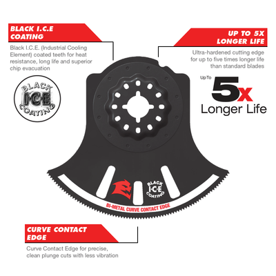 Diablo 92mm Starlock Bi-Metal Multi Tool Blade - General Purpose Cuts - Black
