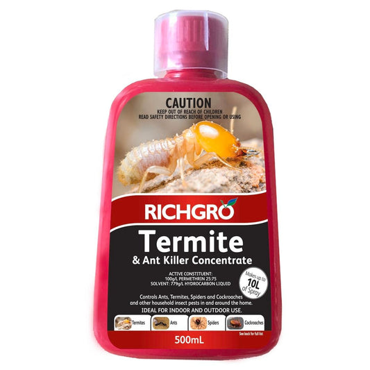 Richgro Termite and Ant Killer Concentrate 500ml - Clear Liquid - Auzzistore