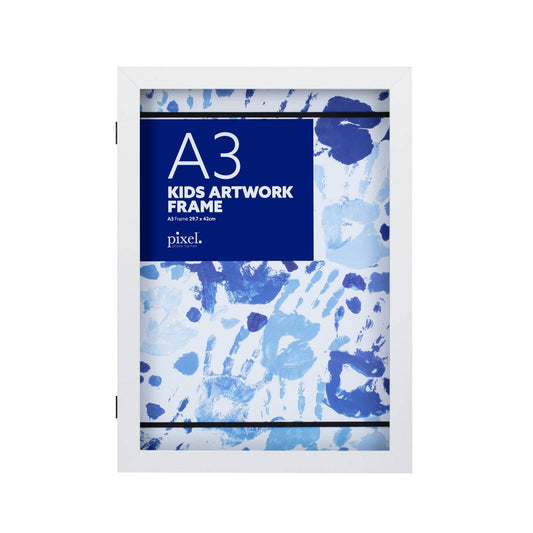 Pixel A3 DIY Craft Frame - 330 x 452mm - White - Display Kids' Artwork - Auzzistore