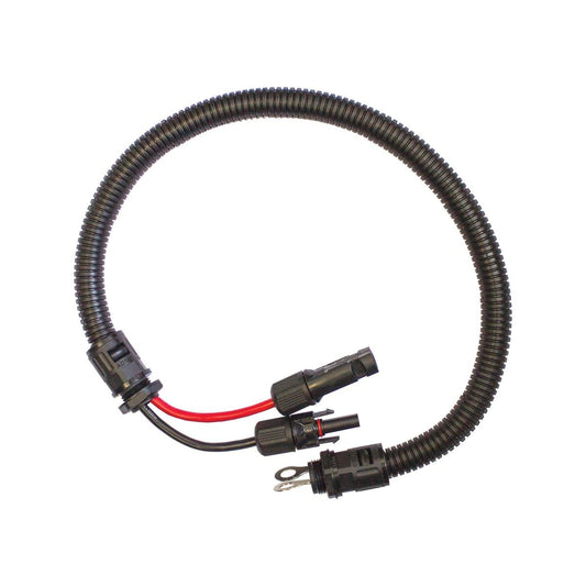 Kt Solar Connector MC4 Plug Socket to 8mm Ring Terminals KT70568 - 600mm - Black - TUV Certified - Durable - Auzzistore