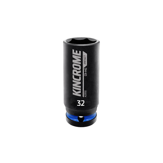 Kincrome 32mm Deep Impact Socket Cr-Mo Steel Rust Resistant 1/2 Drive