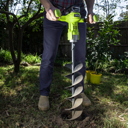 Ryobi 18V One Brushless Cordless Planting and Digging Tool - 150mm - Green - 30 Holes Capacity – view 2 - Auzzistore