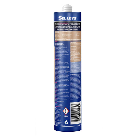 Selleys 300g Ivory Waterproof Silicone Sealant - Mould Resistant - 100% Silicone – view 2 - Auzzistore