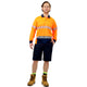 Citeco Orange Hi Vis Long Sleeve Polo Small - Lightweight - Breathable - Reflective