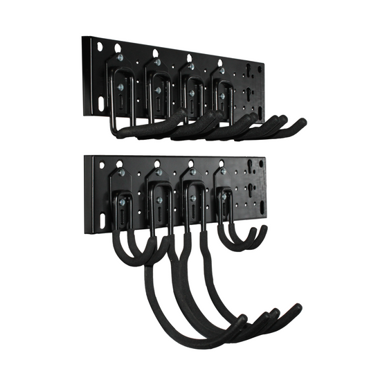 Storease 10 Piece Wall Storage System - 200mm x 430mm - Black - Durable Metal