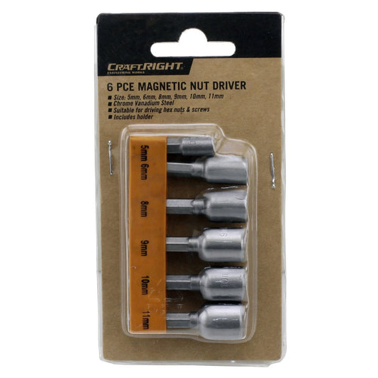 Craftright Magnetic Nut Driver Set - 5mm to 11mm - Chrome Vanadium - 6 Piece – view 2