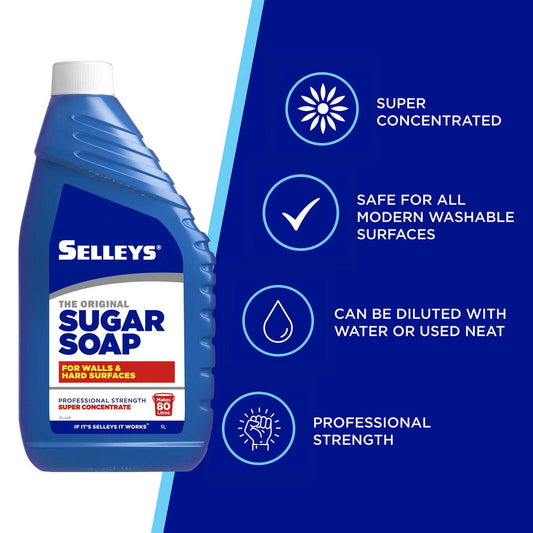 Selleys Sugar Soap 1L Wall Surface Cleaner Super Concentrate – view 2 - Auzzistore