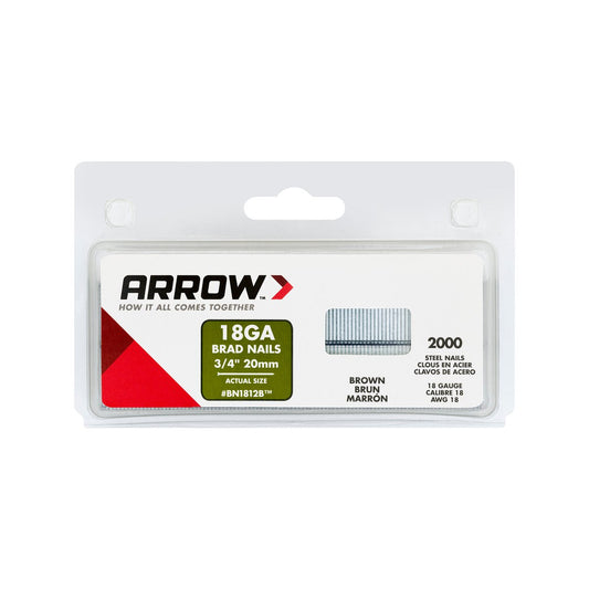 Arrow Brad Nails - 20mm - 18 Gauge Steel - Durable Finish - Auzzistore