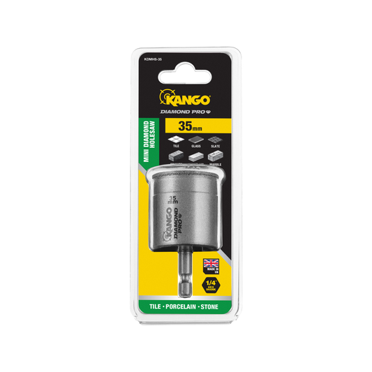 Kango Mini Diamond Pro Holesaw - 35mm - Braze-Bonded Diamonds - Fast Plug Removal – view 2 - Auzzistore