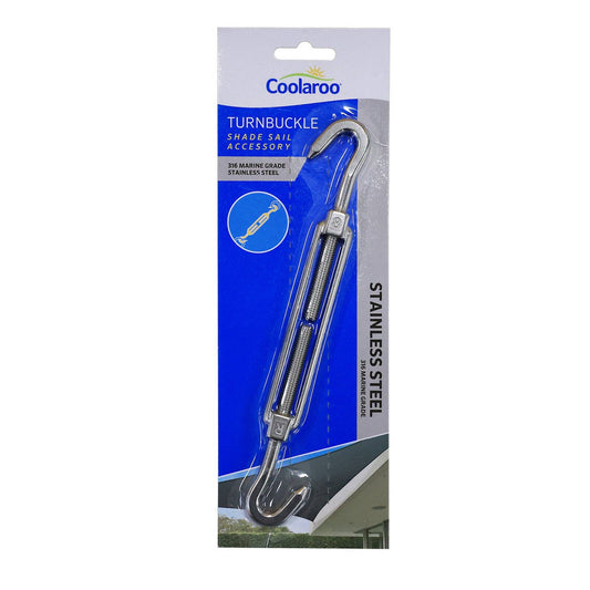 Coolaroo Shade Sail Turnbuckle - Adjustable Tension - Stainless Steel