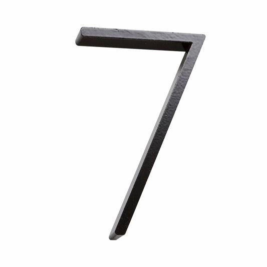Sandleford 120mm Black Slimline House Number 7 - Steel - Weather Resistant - Modern Design