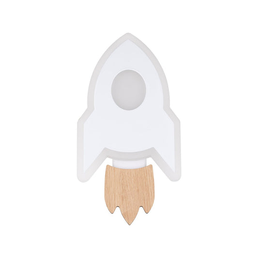 Verve Bailey Rocket LED Wall Light - Kids Room - 125mm x 240mm - Soft Glow