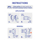 Permastik Large Clear Cord Clips 6 Pack - 110mm x 180mm - Holds 500g