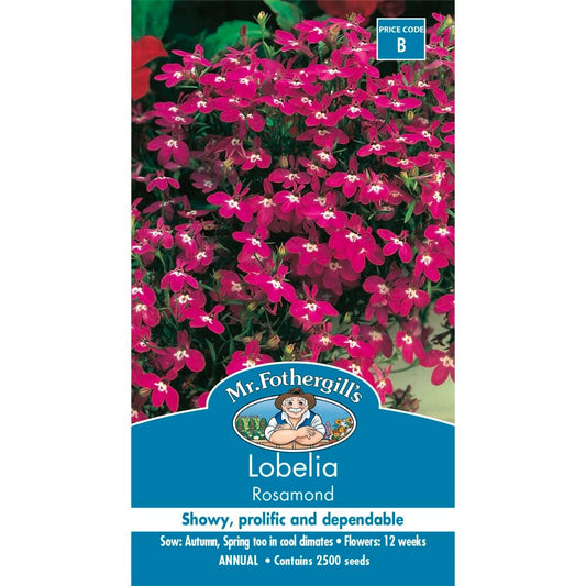Mr Fothergill Lobelia Rosamond - 75mm - Compact - Frost Tolerant - Auzzistore