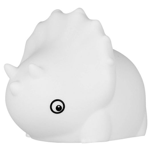 Triceratops Silicone Rechargeable Night Light - 144mm x 104mm x 108mm - Portable Touch Control - Auzzistore