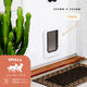 Hakuna Pets Small White Super Tough Pet Door 170mm ABS Weather Resistant