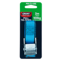 Grunt Pull Tie Down Strap - 25mm x 2m - Polyester - Light Duty
