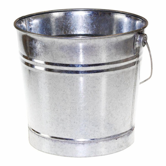 Pinnacle Galvanised Bucket - 9L - Metal - Heavy Duty - Auzzistore