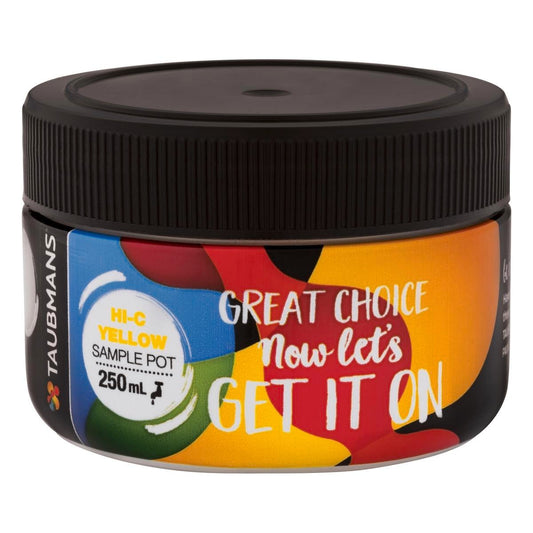 Taubmans Hi C Yellow Sample Pot 250ml Water-Based Easy Apply