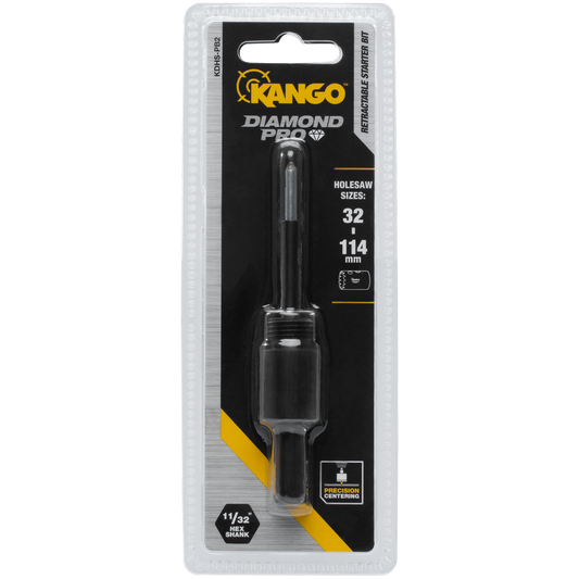 Kango 32 Diamond Pro Arbor with Retractable Starter Bit - 114mm - Yellow - Auzzistore