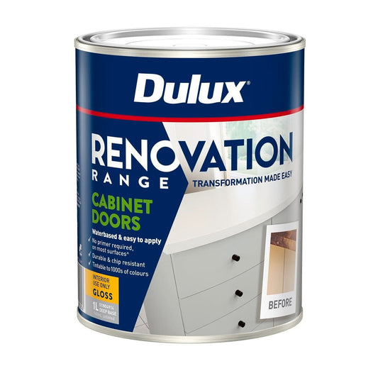 Dulux Deep Gloss Cabinet Doors 1L - Water-Based Interior Coating - 1L - Auzzistore