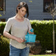 Gardena Handheld Seed and Fertiliser Spreader Medium - 100m² Coverage - Turquoise