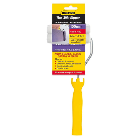 Uni Pro Mini Roller Set - 100mm x 4mm Nap - Microfibre - Detail Finish - Auzzistore
