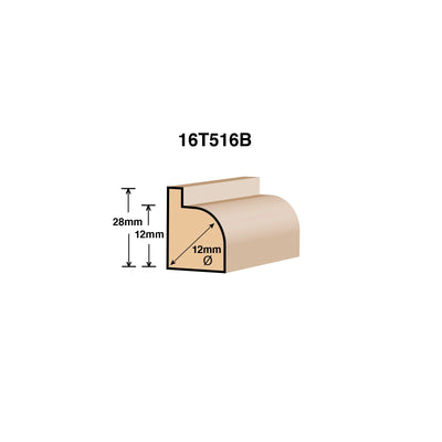 Ultra Router Bit - 12mm Radius - Tungsten Carbide - Durable Design