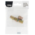 Taskmaster Brass Plated Curved Insert Nuts - M8 x 15mm - Pack of 4
