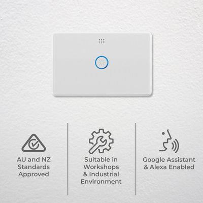 Deta White Grid Connect Smart Touch Single Dimmer