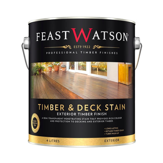 Feast Watson Timber Stain - 4L - Grey - Long Lasting Protection - Auzzistore