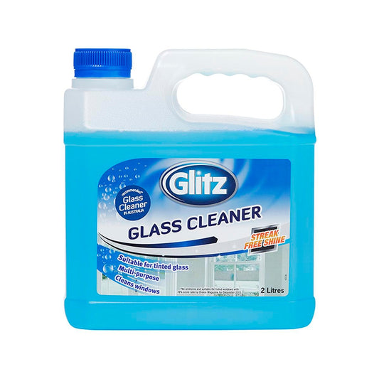 Glitz Glass Cleaner 2L HDPE Plastic Streak Free Ammonia Free