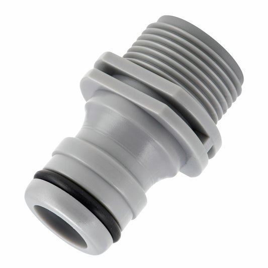 Pope 20mm Bsp Sprinkler Adaptor - 18mm Garden Hose Connector - Grey - Auzzistore