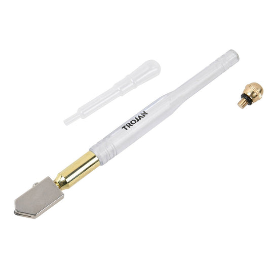 Trojan Oil Filled Glass Cutter - Tungsten Carbide Wheel - 2-12mm Thickness - Auzzistore