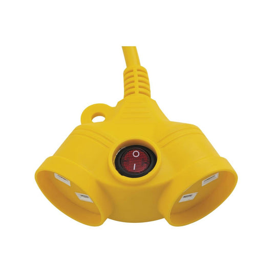 Deta 25m Heavy Duty Extension Lead - PVC - High Visibility - Safe - Auzzistore