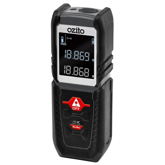 Ozito 25m Laser Distance Measurer Plastic Accurate Measurement Tool - Auzzistore