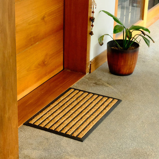 Panama Strip Coir Outdoor Mat - 40 x 60cm - Non-Slip - Durable - Easy Clean – view 2