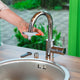 Gardena Indoor Tap Adaptor - M22 x 1 & M24 x 1 - Grey/Orange - Easy Attachment