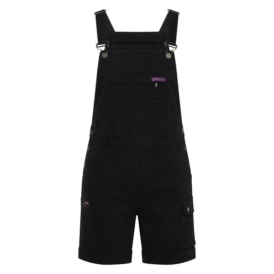 Green Hip All Women Shortalls Black Size 6 - Adjustable Waist - Cargo Pocket