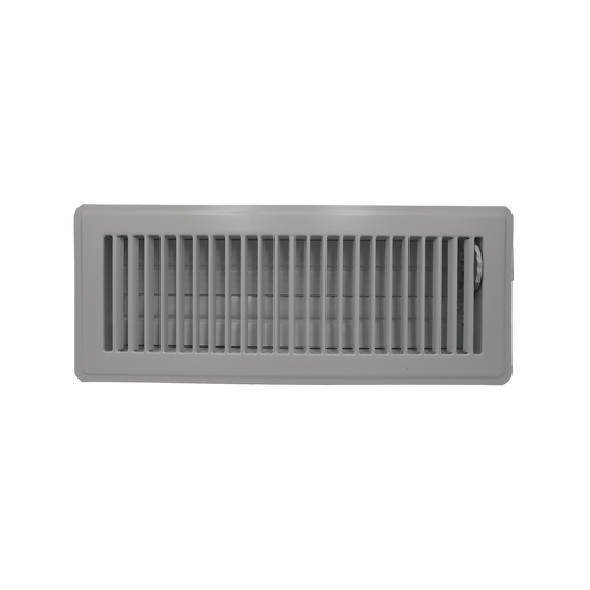 Accord Floor Vent - 10cm x 30cm - Metal - Adjustable Damper - Auzzistore