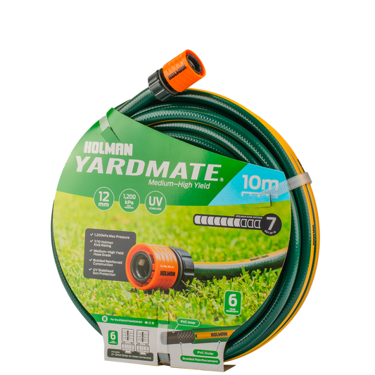 Holman Garden Hose - 12mm x 10m - PVC - Kink Resistant - Auzzistore