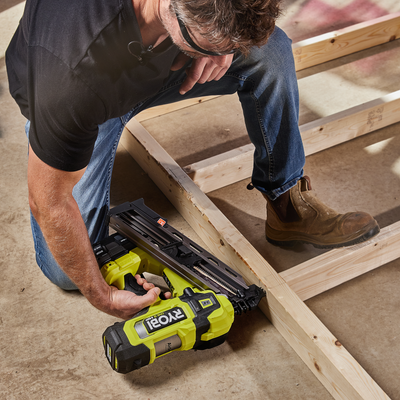 Ryobi 18V ONE+ HP Brushless AirStrike Framing Nailer 30-34° - Tool Only - Efficient, Cordless